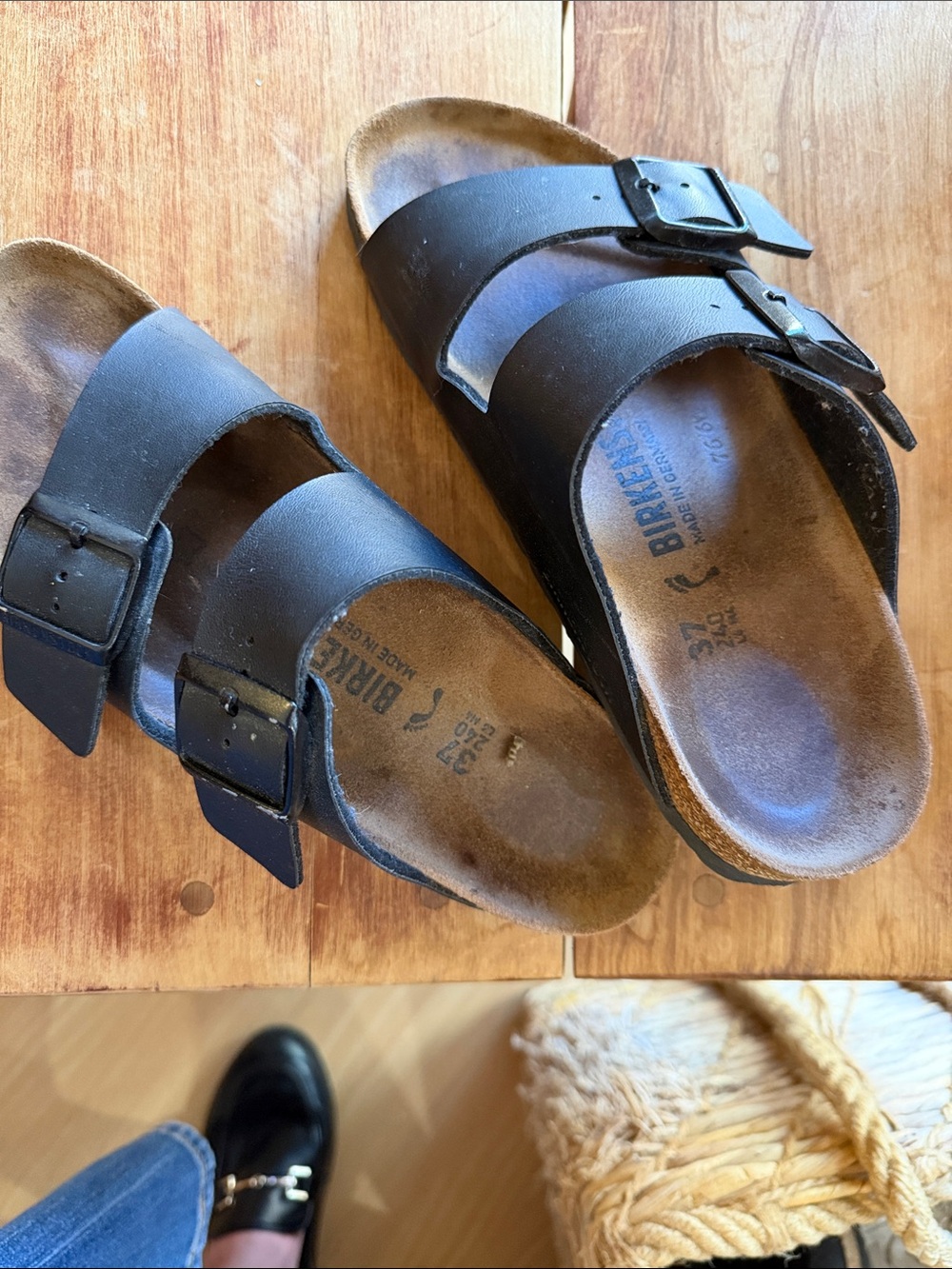 Birkenstock Women’s Black Two-Strap Sandals - Picture 5 of 5